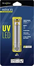 Nite Ize INOVA X5 UV LED Flashlight ، ضوء الأشعة فوق البنفسجية القوي للاستخدام الاحترافي + هواية ، جسم التيتانيوم المتين