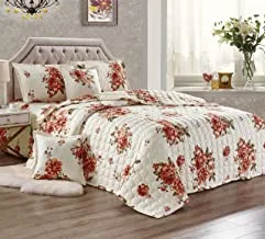 Floral Compressed 4 Piece Comforter, Single Size