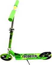 Funz Scooter For Kids Ages 6-12 And Up And Scooter For Adults, Big Wheels, AdjUStable Handle, Rear Fender Brake Foldable Kick Scooters For Teens, Green, Medium, To-50002261