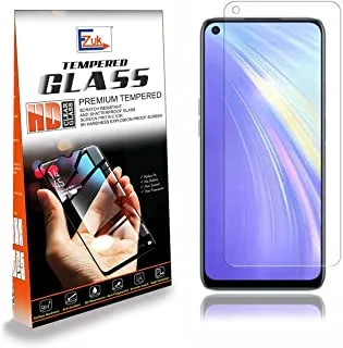 Ezuk Premium Tempered Glass Screen Protector for Realme 6 [Easy Installation, 9H Scratch Resistance, Anti Bubble] (Transparent)