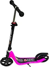 Funz Scooter For Kids, Adults Wide Handlebar & Large Platic Deck Kick Scooter With 5 Adjustable Height, 18cm Big Wheel ABEC Wheel Bearings, For Teens And Kids 6 Years And Up, Pink, TO-50002273