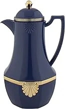 Flora Tea Thermos Size 1 Liter Dark Blue Golden K191593/Dblg