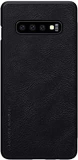 Nillkin Samsung Galaxy S10+ / S10 Plus Flip Mobile Cover Qin Flip Series Leather Case - Black