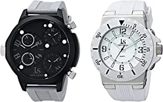 Joshua & Sons Men Quartz Watch، Analog Display وحزام الفولاذ المقاوم للصدأ Js-46-02