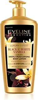 Eveline LUXURY EXPERT BLACK&WHITE VANILLA DEEPLY MOISTURISING BODY LOTION 350ML