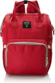 حقيبة حفاضات Sunveno - لون سادة (إصدارات USB) أحمر حقيقي
