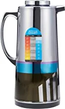 Royalford 1.3L Silver Vacuum Flask - الفولاذ المقاوم للصدأ يحفظ الحرارة / البرودة لساعات طويلة / الاحتفاظ بالباردة ، متعدد الجدران ، ماء ساخن ، شاي ، مشروبات | مثالية للمناسبات الاجتماعية والنزهات | 1 سنة الضمان