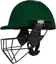 DSC AVENGER PRO Premium Cricket Helmet for Men & Boys (Fixed Spring Steel Grill | Back Support Strap | Neck Guard |Lightweight| Size:Large (Green)