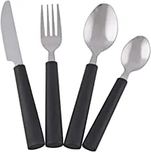 Berger Stainless Steel Cutlery, Set Of 16 Piece - Black Lp917-16