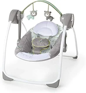 Ingenuitty Comfort 2 Go Portable Swing™ - Kendrick - Green and Gray