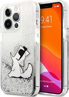 Karl Lagerfeld Liquid Glitter Case Choupette Fun Compatible With iPhone 13 Pro (6.1