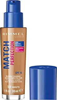 Rimmel London, Match Perfection Foundation, 501 Noisette, 30 ml