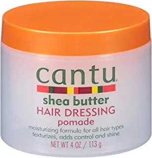 Cantu Shea Butter Hair Dressing Pomade 4 Ounce Jar (118Ml) (2 Pack)