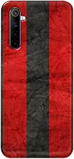 Jim Orton matte finish designer shell case cover for Realme 6-Racing Stripes Black Red