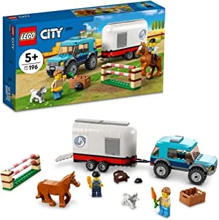 مجموعة البناء 60327 من LEGO® City Horse Transporter (196 قطعة)
