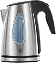 ALSAIF 1.7Liter 2200W Electric Cordless Kettle Stainless Steel Body, Stainless Steel S7067 2 Years warranty