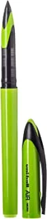 قلم حبر جاف Uniball Roller Air Micro 0.5 مم ، أخضر ليموني ، عبوة من 12 قلم
