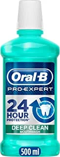 Oral-B Pro-Expert Deep Clean, Gentle Mild Mint Mouthwash 0% Alcohol, 500 Ml