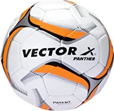 Vector X Panther Thermofusion Football, Size 5 - White-Orange