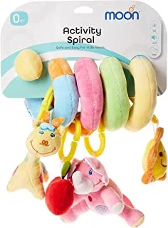Moon Spiral Activity Toy - Animals, Orange