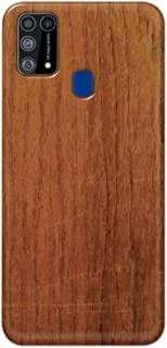 غطاء مصمم من جيم أورتن لهاتف سامسونج M31 - نقش خشبي