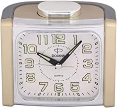 ساعة منبه من Dojana ، DAK013 ذهبي أبيض