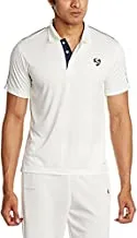 SG Century Half Sleeve Cricket Shirt, XXL (White)