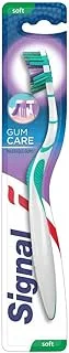 Signal Angled Neck Toothbrush, for Oral Hygiene & Gum Health, V-Gum, Cleans Teeth & Massages Gums, Soft