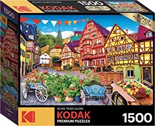 Cra-Z-Art Kodak 1500 Pieces Puzzle Asst. Colorful European Town, Multicolor, Ca-8905Aa_429313