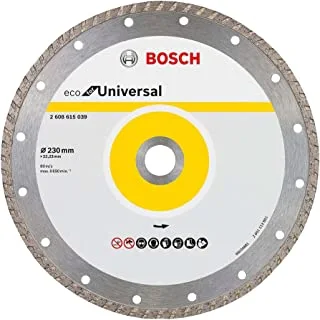 BOSCH - Eco For Universal Diamond cutting disc, for large angle grinders, 1 piece, 230 mm Diameter
