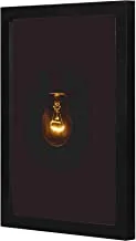 LOWHA Ofg Light Bulb Wall art wooden frame Black color 23x33cm By LOWHA