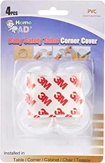 Home Pro Home Ad+ Pvc Baby Safety Table Corner Cover 4-Pieces, Transparent