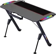 Mahmayi YK V2-1060 ContraGaming Gaming Desk with RGB Lights, Cable Management and YK V2 Mouse Pad - Ideal Home Office Gaming Table Set