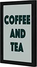 LOWHA coffee and tea Wall art wooden frame Black color 23x33cm By LOWHA