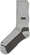GM 1600658 GM1 Polyester Cricket Socks Free Size (Grey/Black)