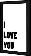 LOWHA i love you Wall art wooden frame Black color 23x33cm By LOWHA