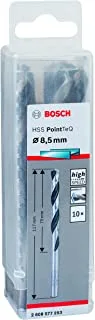 BOSCH - HSS Pointeq twist drill bit, 8.5 mm, 10 pieces, used for metal, drill/driver accessories