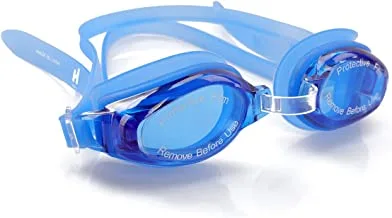 Hirmoz Swimming Goggle 100% Silicone Gasket & Head Strap. Adjustable Pu Nose Bridge. Easy Adjustment Strap.