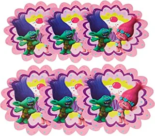 مجموعة تروليز للدعوات والأظرف من بروكس ، 6 قطع - 87019 ، متعددة الألوان ، للأطفال