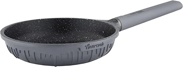 Amercook Kylie Non Stick Aluminium Open Frying Pan Size: 24Cm, Silver