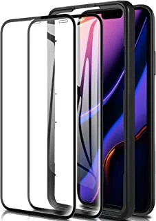 واقي شاشة ELTD لهاتف iPhone 11 Pro / iPhone XI Pro ، واقي شاشة من الزجاج المقوى عالي الدقة مصمم لهاتف iPhone 11 Pro / iPhone XI Pro 5.8 بوصة. أسود (عبوتان)