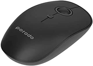 Porodo 2 In 1 Wireless Bluetooth Mouse 2.4Ghz V5.0 - Black