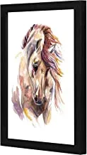 LOWHA painting horse Wall art wooden frame Black color 23x33cm By LOWHA
