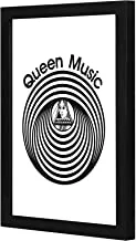 Lowha Queen MUSic Wall Art Wooden Frame Black Color 23X33Cm By Lowha