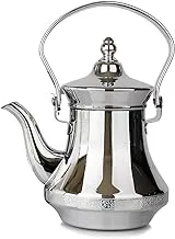 Soleter tea & coffee kettle (2 liters) | long mouth coffee drip kettle hand drip kettle | chrome