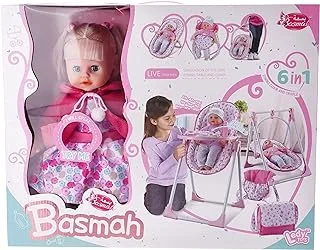 Basmah 14'' Doll Set 6 In1 W/Sound