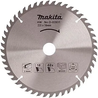 Makita D-03931 Tct Circular Saw Blade, 235 Mm Diameter X 48 Teeth Size