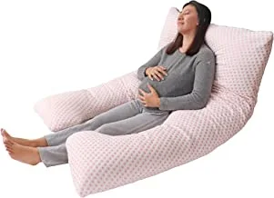 MOON Full Body Pregnancy Pillow, Maternity Pillow Support for Back, Belly | u shapedPillow Comes with Washable Cotton Cover