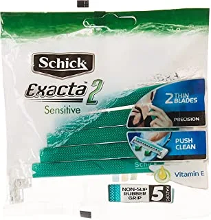 Schick Exacta 2 Sensitive Blades Razor For Men, 5 Pieces - Pack of 1