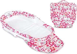 Baby Delight Snuggle Nest Harmony Infant Sleeper | Garden Dreams Fabric Pattern | Portable Bassinet With Sound & Light Unit | Waterproof Foam Mattress W/Sheet